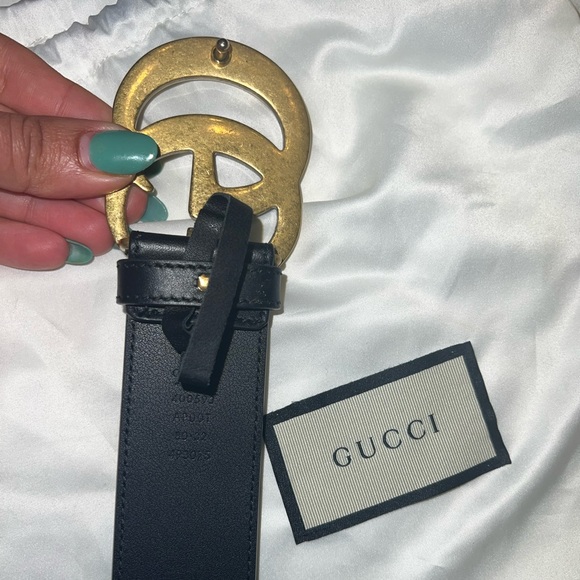 GUCCI Wide leather belt main image 5